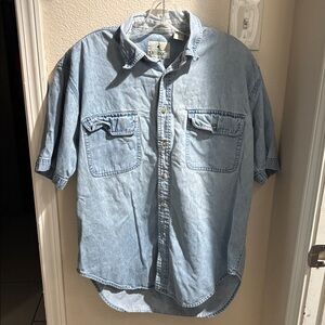 The Outdoors Light Blue Denim Shirt L